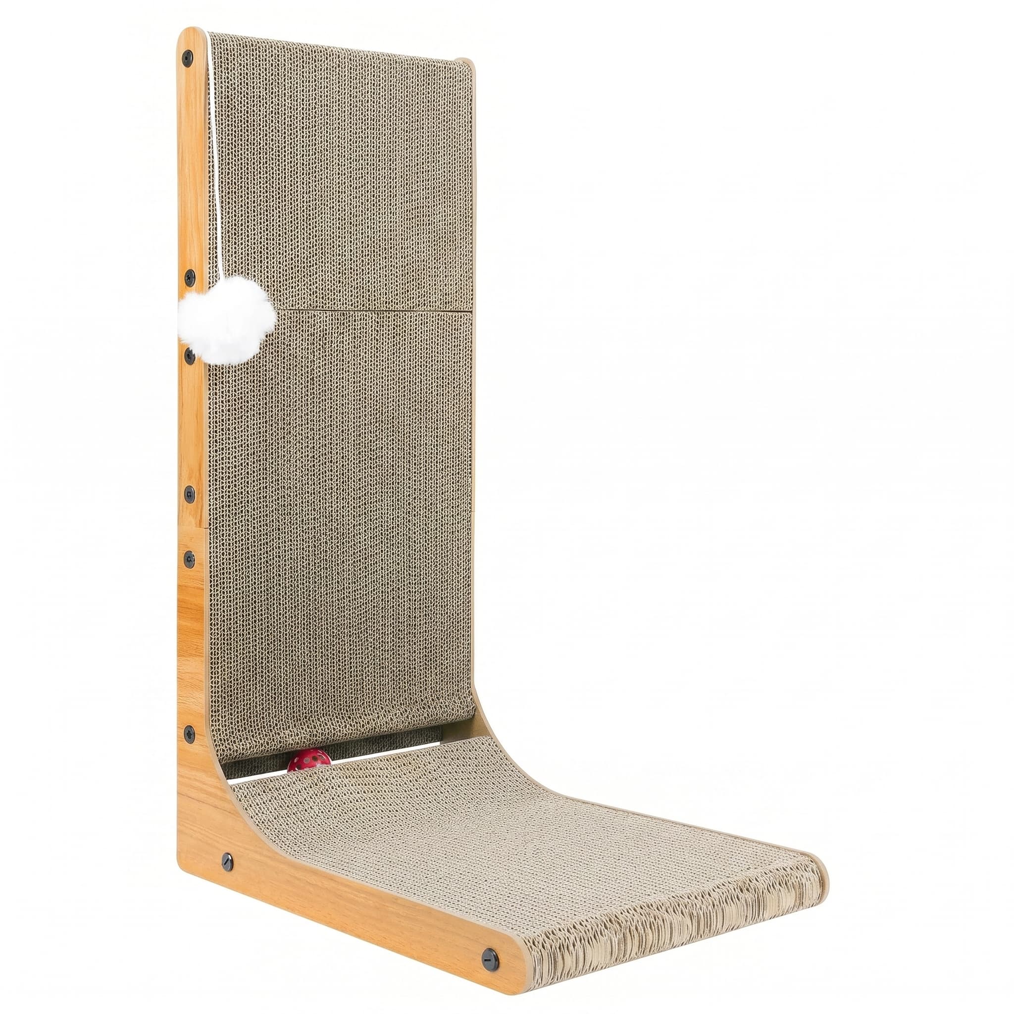 L-förmiger Katzen-Kratzer, Wellpappe, 68 cm, Möbelschutz