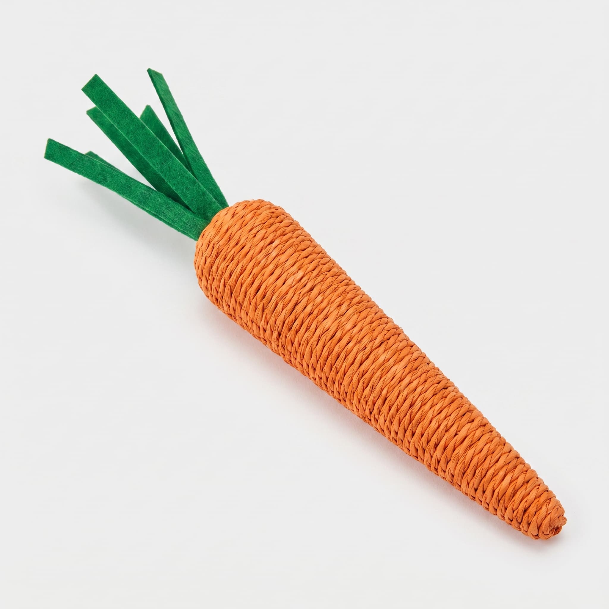 Interactive Woven Paper Carrot Chew Toy for Cats